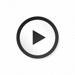 Button. Play button. Play video. Vector illustration icon button.