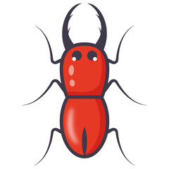 
symphyta larvae icon of flat cartoon style  

