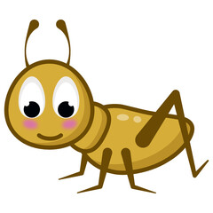 Obraz premium Flying bug icon of flat cartoon style, insect