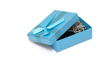 gift box for jewelry on white background