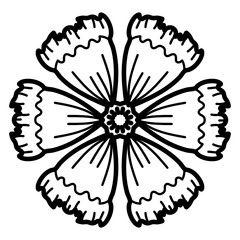 
A beautiful design icon of decorative flowers.

