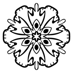 
A beautiful design icon of decorative flowers.

