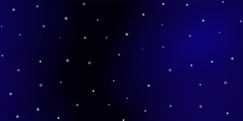 Falling Snowflakes seamless pattern flying snow