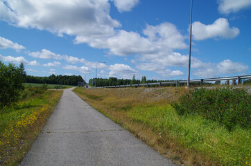 walkpath in the countryside