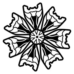 
A beautiful design icon of decorative flowers.

