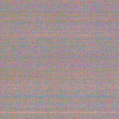 Photo of colored noise. Layers of random multi-colored pixels, a coarse-grained pattern. Problems of exposure in photography