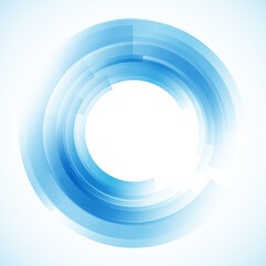 Geometric frame from circles, vector abstract background, wallpaper