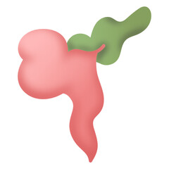 
A beautiful design icon of bile duct in flat style 

