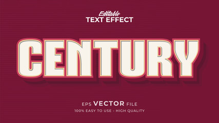 Editable text style effect - Retro text style theme