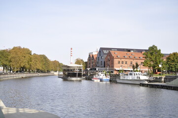 Obraz premium Klaipeda, a port city in Lithuania,