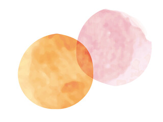 water color_水彩 オレンジ ピンク 桃色 春 素材 背景 テクスチャ pink orange back image 分解可能