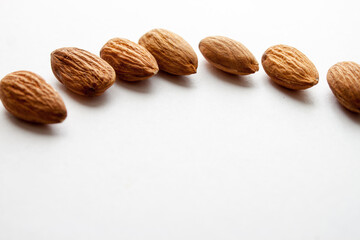 Detailed Apricot Kernel shot for use background or as texture.