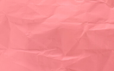 Pink crumpled paper for background design
