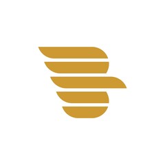 The logo combines: an eagle and the letter "B". Vector.