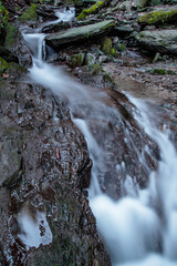 Bachlauf im Schluchten- und Brückenpfad bei Winterberg, Sauerland,Deutschland,Europa
