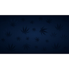 marijuana cannabis blue dark background