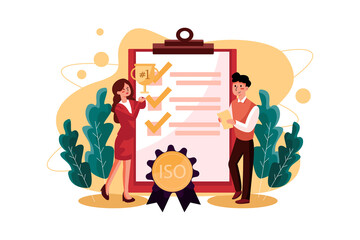 Business quality concept Illustration