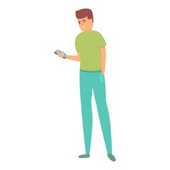 Phone interaction icon. Cartoon of phone interaction vector icon for web design isolated on white background