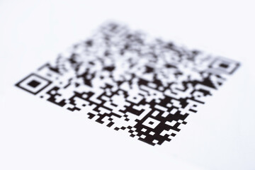 QR code. Focus on the bottom of the code 