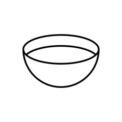 bowl icon. Sign of kitchen. vector illustration. 