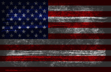 Fototapeta premium Grunge USA Flag background texture