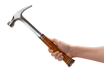 Female Hand Holding Hammer
