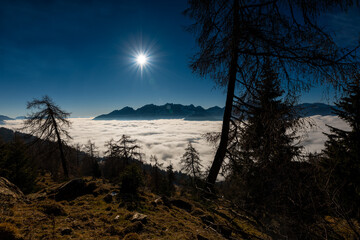 sunrise in the mountains