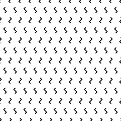 Abstract Seamless Pattern Black Doodle Geometric Figures Background Vector