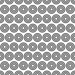 Abstract Seamless Pattern Black Doodle Geometric Figures Background Vector