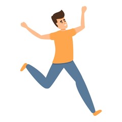 Hyperactive child icon. Cartoon of hyperactive child vector icon for web design isolated on white background