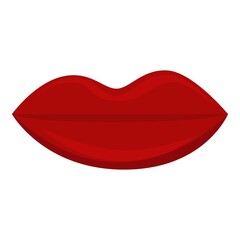 Lips sense icon. Cartoon of lips sense vector icon for web design isolated on white background