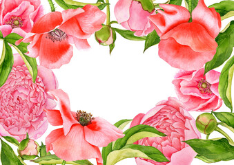 watercolor drawing flowers