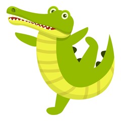Crocodile icon. Cartoon of Crocodile vector icon for web design isolated on white background