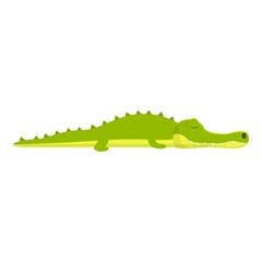 Fototapeta premium Sleeping crocodile icon. Cartoon of Sleeping crocodile vector icon for web design isolated on white background