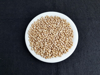 The pinto bean is a variety of common bean (Phaseolus vulgaris) Fabaceae family. Manaus, Amazon -...