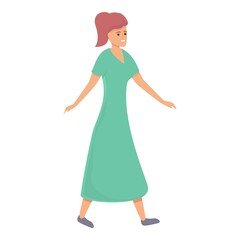 Self affirmation icon. Cartoon of self affirmation vector icon for web design isolated on white background