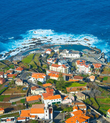 Porto Moniz Aerial view Madeira
