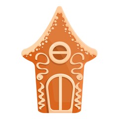 Tasty gingerbread icon. Cartoon of tasty gingerbread vector icon for web design isolated on white background
