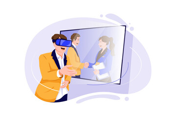 Video Meeting in virtual reality