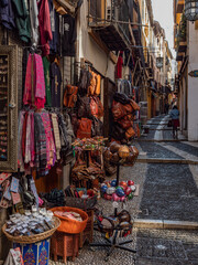 Fototapeta na wymiar Street in the old town of Granada, Spain