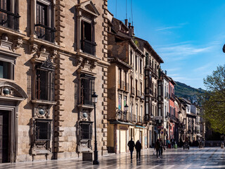 Fototapeta na wymiar Plaza de Santa Ana in the old town of Granada, Spain