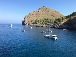 boats on the sea