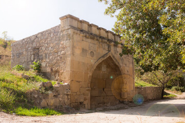 The ancient Armenian fountain in Feodosia, Crimea, XVI century.