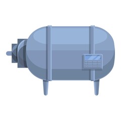 Cheese tank icon. Cartoon of cheese tank vector icon for web design isolated on white background