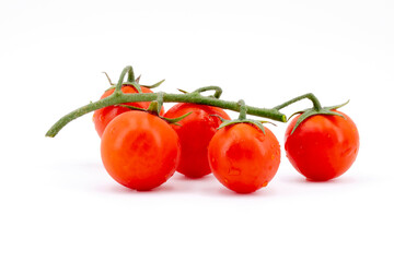 sicilian red tomatoes isolated on white background