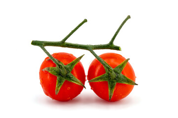 sicilian red tomatoes isolated on white background