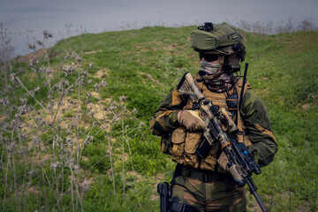 Norwegian soldiers in camouflage. Norway