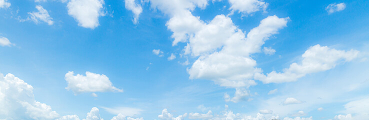 blue sky background with tiny clouds. panorama,Abstract white cloud and blue sky texture background