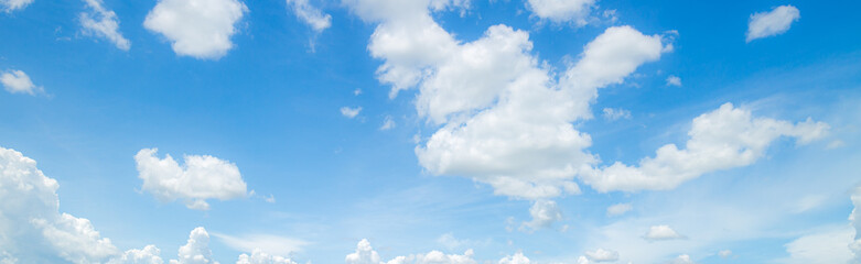 blue sky background with tiny clouds. panorama,Abstract white cloud and blue sky texture background