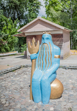 The Figure Of The Sea God Neptune